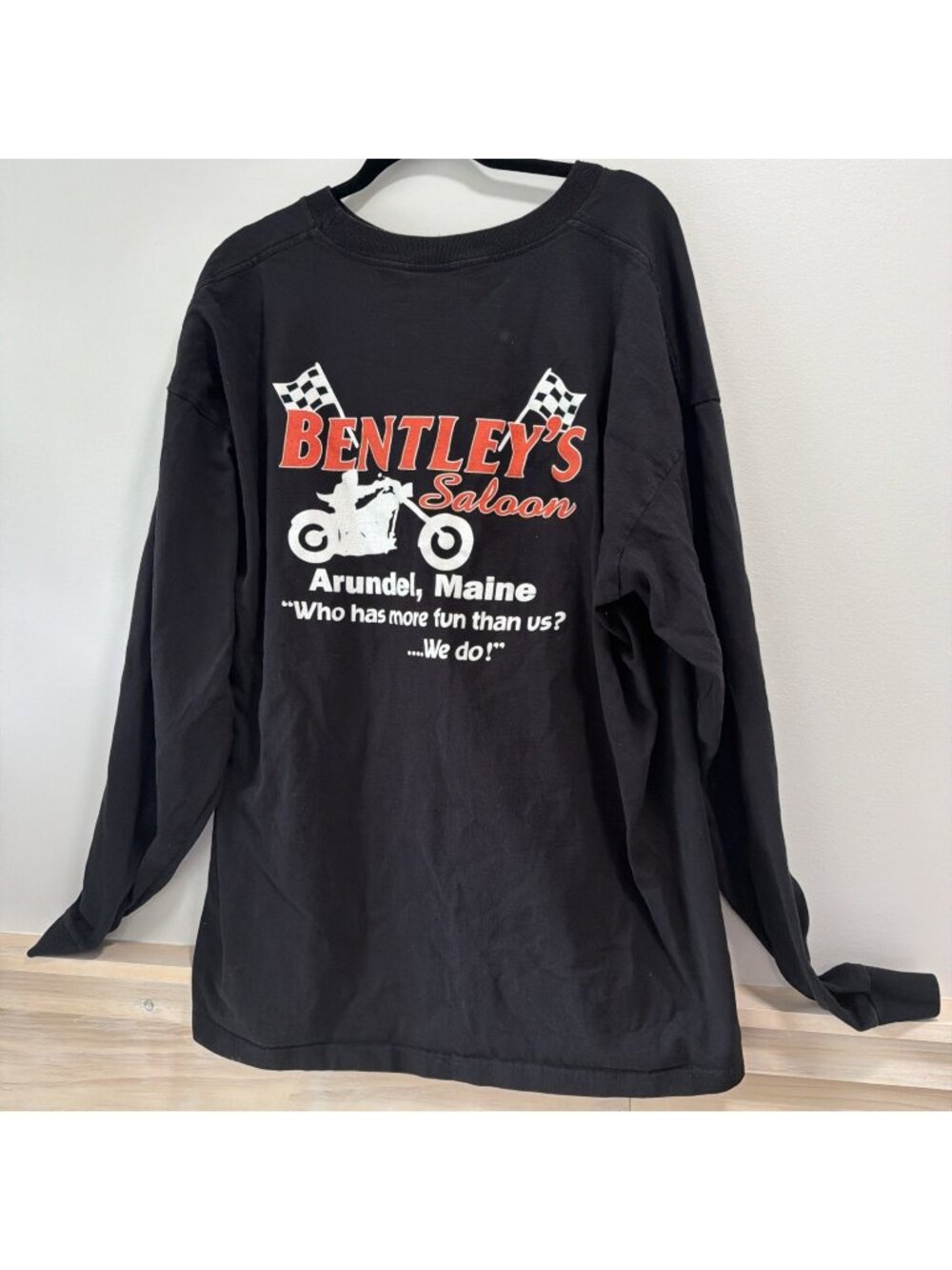 Bentley’s Saloon Long Sleeve Shirt 3XL Motorcycle‎ Biker Bar Arundel Maine USA
